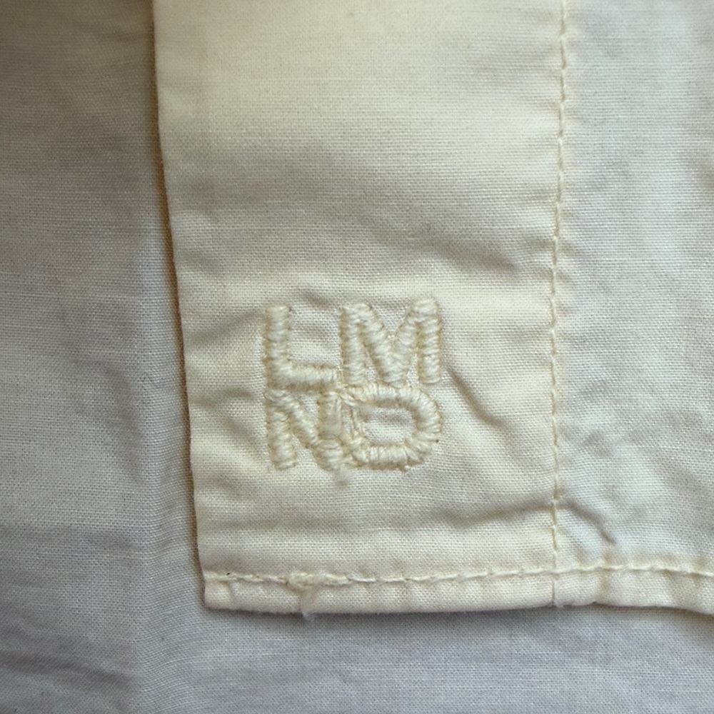 LMND / Light Yellow long sleeve Button-Up Shirt & Shorts Set - Cotton - Small - Picture 11 of 11